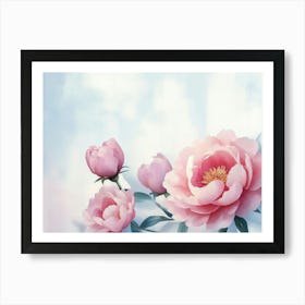 Pink Peonies 2 Art Print