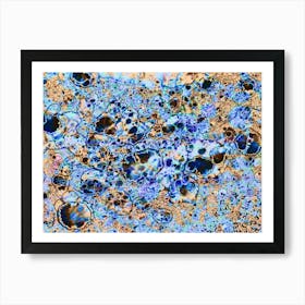 Abstract Texture Stormy Ocean 2 Art Print