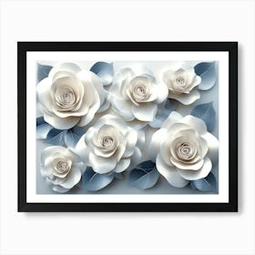 Paper Roses 14 Art Print