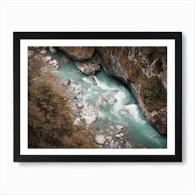 Rocky Forest River Art Print