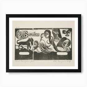 Title For Le Sourire , Paul Gauguin Art Print