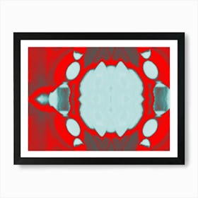 Abstract Red And Blue 3 Art Print