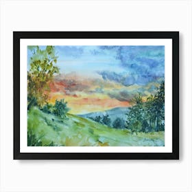 Rila Mountain Art Print