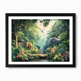 Jungle Scene Art Print