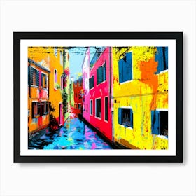 Venice Time - Waterway Villas Art Print