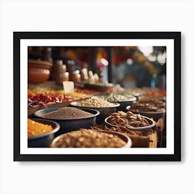 Spice Market In India Art Print