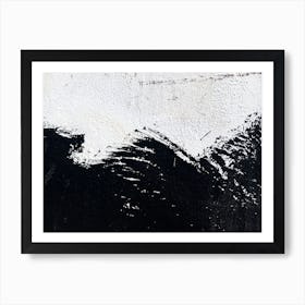 Abstract Black And White Painting 1 Art Print