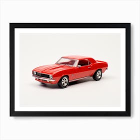 Toy Car 67 Camaro Red Art Print