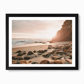 Rocky Beach Sunset Art Print