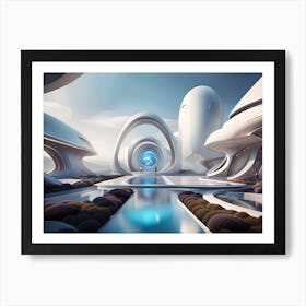 Futuristic City 60 Art Print