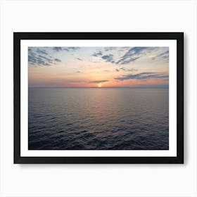 Sunset between Norway and Sweden Art Print