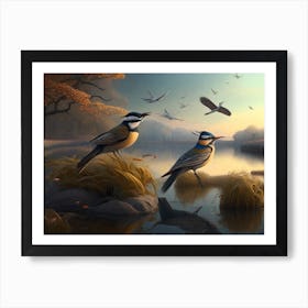 Birds In The Sky Art Print