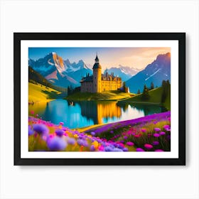 Swiss Alps Landscape Art Print