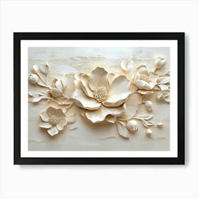 Beautiful 3d Flower 3 Art Print