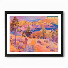 Cowboy Painting Bryce Canyon Utah 2 Art Print