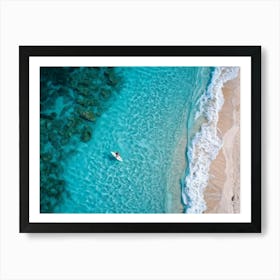 Aerial View Of A Beach 2 Art Print