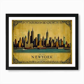 New York City Skyline 5 Poster