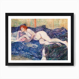 Nude Lying On A Couch, Henri De Toulouse–Lautrec Art Print