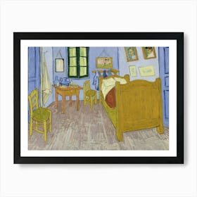 Vincent Van Gogh, Slaapkamer Te Arles, Bedroom In Arles, Third Version, 1889. Póster