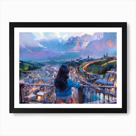 French Cityscape Art Print