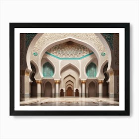 Interior Of A Mosque Art Print