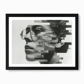 Typographic Illusions in Surreal Frames: 'Twist' Art Print