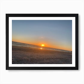 Sunset On The Beach 2 Art Print