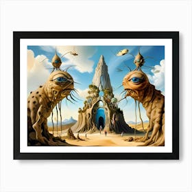 Surreal Aliens 1 Poster