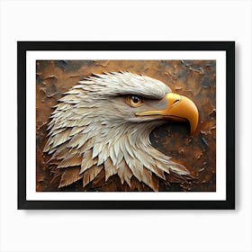 Beautiful 3d Eagle Poster