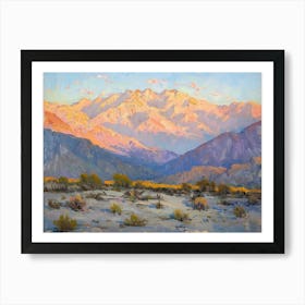 Western Sunset Landscapes Sierra Nevada 3 Art Print