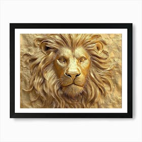 Lion Head 18 Art Print