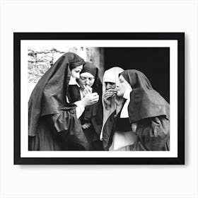 Nuns Smoking Art Print