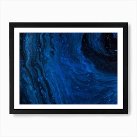 Blue Swirls Art Print