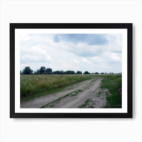 Dirt Road nature rural land sky landscape photo photography living room Art Print