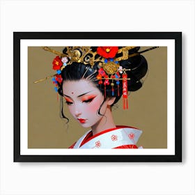 Geisha 7 Art Print