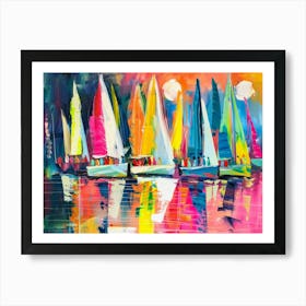 Sailboats 23 Art Print