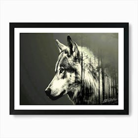 Wolf Silhouette - Wolf In Spirit Art Print