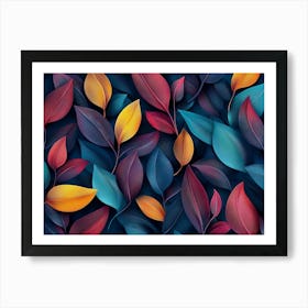 Abstract Leaves 7 Art Print