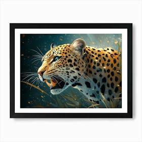 Fantasy Illustration Of A Wild Animal Leopard 1 Art Print