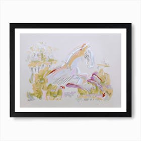 Frisson Abstract Horse Art Print