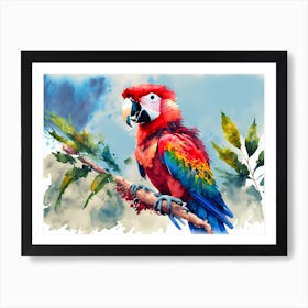 Parrot Painting 2 Art Print