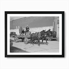 Untitled Photo, Possibly Related To Farmer Leaving Town For His Home, Eufaula, Oklahoma By Russell Lee 2 Art Print
