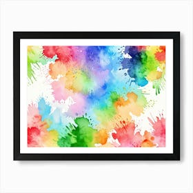 Watercolor Splashes 5 Art Print