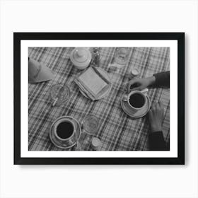 Untitled Photo, Possibly Related To After Dinner Coffee, Restaurant, Lufkin, Texas By Russell Lee Art Print