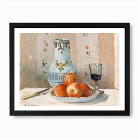 Still Life With Apples And Pitcher, Camille Pisarro Art Print