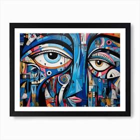 Hunzinator School Of Blue Eye Trevella Picasso Style Art Coveri D706a191 A04c 4851 9df4 65f352515f45 Art Print