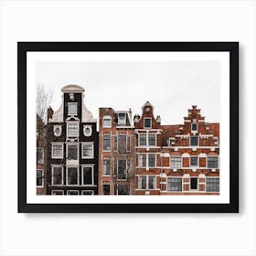 Canal Charms: Captivating Amsterdam Canal Houses | The Netherlands Art Print