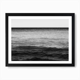 Black And White Ocean Art Print
