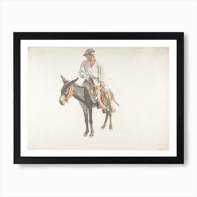 Peasant On Donkey Art Print