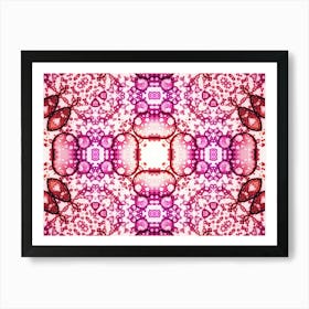 Pink Fractal Abstract Texture 4 Art Print